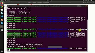 Fundamentals of OOP: Classes and Interfaces- Simple Complex Number Calculator in Java
