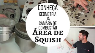 Geometria da câmara de combustão - conheça a área de Squish