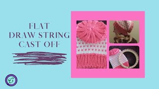 CinDWood Tip #17: Flat Drawstring Bind Off for Hats