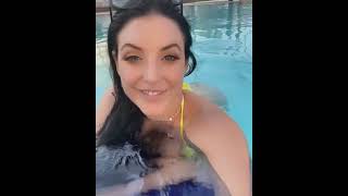 Hot Angela white in pool
