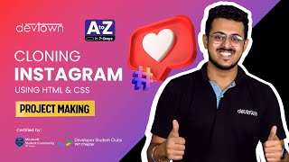 INSTAGRAM Clone A to Z in 7 - Days | Using HTML CSS | PROJECT MAKING