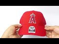 47 BRAND CAP MVP LOS ANGELES ANGELS MLB RED