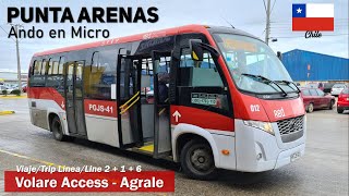 Viaje en Buses RED Punta Arenas, unidades Volare Access Agrale MT9000 | Ando en Micro