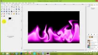 How to make flame in gimp