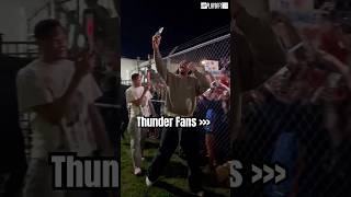 Thunder fans welcome the team back to OKC after advancing to the Western Confere