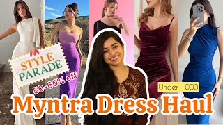 Myntra Dresses Under Rs.999😍 | Dresses Try on Haul | Honest Review | Shristi Upadhyay