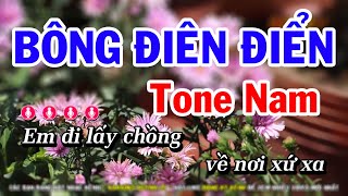Karaoke Bông Điên Điển - Tone Nam Nhạc Sống Mới | Huỳnh Lê