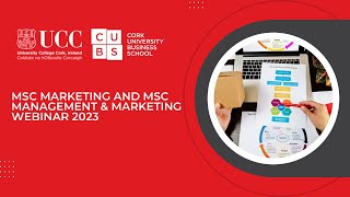 Webinar  MSc Marketing and MSc Management  Marketing