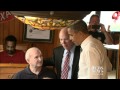 Obama stops for BBQ takeout