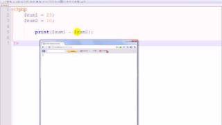 PHP Tutorial - 3 - Variables and Basic math functions
