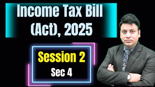 Income Tax Bill (ACT) 2025: Section 4: Charge of Income Tax #cadilipbadlani