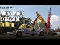 Menzi Muck M545 Drilling Demo 2023 | Canada