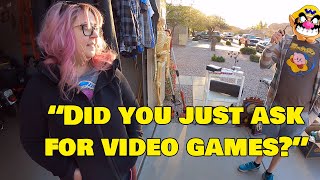 The risks of yard sales...