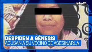 Familiares y amigos despiden a la pequeña Génesis, víctima de feminicidio en Puebla