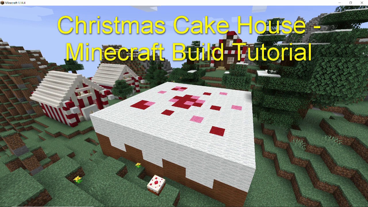 Christmas Cake House - Minecraft Build Tutorial - YouTube