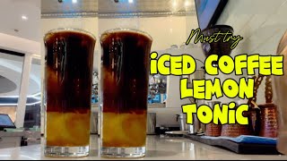 Iced Coffee Lemon Tonic | How to make iced coffee lemon tonic