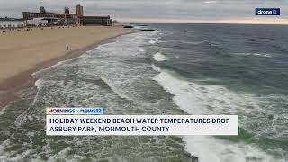 Water temps at the Jersey Shore drop from the 70s to the 50s over the weekend. Here’s how.