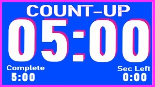 300 Secound Counting up | 300 sec (5 minute) Timer #countup #60s #neon