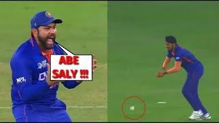 Rohit Sharma shouts at Arshdeep Singh after he drops Asif Ali Catch | INDvsPAK | Asia Cup 2022