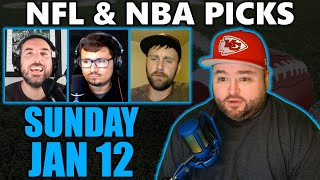 Sunday Picks with Kyle Kirms | NFL Playoffs NFL NBA January 12