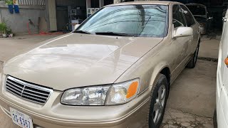 $6900 ឡានលក់ ឆ្លាម/Camry 98 abs ឡេីង01/ព័ណទឹកមាស/លេងហេីយម៉ាស្អាត/tel 070969098/095944436/0972822001