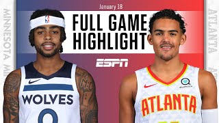 Minnesota Timberwolves vs. Atlanta Hawks [FULL GAME HIGHLIGHTS] | NBA on ESPN