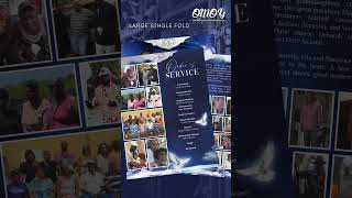 Rodney Gardner Funeral Program Design Large Single Fold