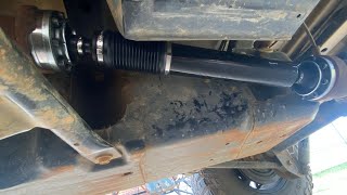 Jeep wrangler JK Terraflex cv joints installation and replacement driveshaft.