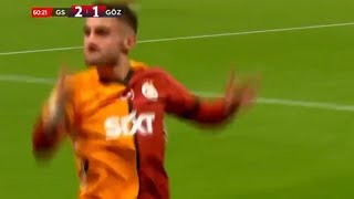 Yunus Akgün'ün Golü, Galatasaray vs Göztepe (2-1) Tüm Goller ve Genişletilmiş Özetler