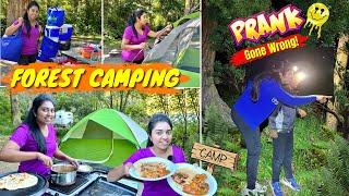 Camping-ல் Prank செஞ்சோம் ஆனா...😱| Forest Family Camping | Cooking, Games & Fun  | USA Tamil VLOG