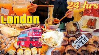 24 Hours Eating London's Street Food | London Borough Market and China Town