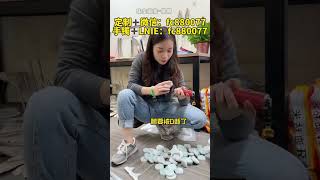 520拿下平安扣，厚装饱满，冰透水润，小孩子佩戴太合适了 #翡翠 #翡翠手镯