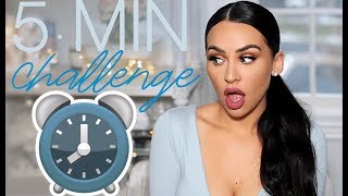 5 MINUTE MAKEUP CHALLENGE! Carli Bybel
