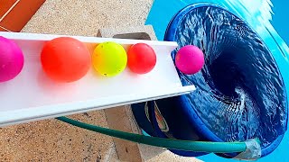 Marble Run Race ASMR Whirlpool | Colorful Pop Tube | Magic Slime Ball