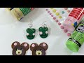 DIY How to make Teddy Bear and Frog Earrings Pt.2