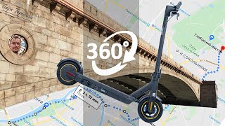 Москва 360 5K - путешествие на электросамокате | scooter Ninebot Max trip in Moscow 360 5K