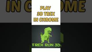 PLAY TREX 3D 🦖 IN CHROME GOOGLE | #fun #google_trick #cool #trex3dgame #chromegames #dinosaur_game