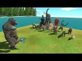 Kong vs Godzilla 2014 + Shin Godzilla + All Kaiju Monster - Animal Revolt Battle Simulator