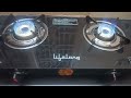 lifelong llgs118 gas stove 2 burners. lifelong gas stove burners 2024 viral flipkart