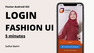 Flutter Tutorial Login Page UI Android | iOS | 5 Menit | Pemula | Dari No | Push Github