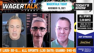Free Sports Picks | NBA Picks | Monday Night Football Preview | WagerTalk Today | Nov 15
