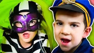 Pretend Play as Cops and Robbers! | Police and Firefighter Costumes for Kids | JackJackPlays