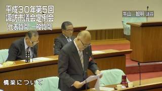 平成３０年１２月諏訪市議会定例会一般質問　牛山智明議員