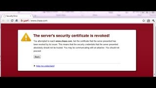 The server's security certificate is revoked! how to solve it