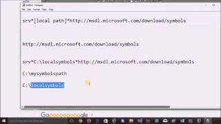 How to set the symbol file path to WinDBG debugger