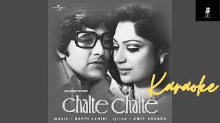 Chalte Chalte | Karaoke | Kishore Kumar | Bappi Lahiri