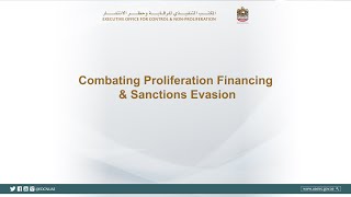 Webinar on Combating Proliferation Financing and Sanctions Evasion