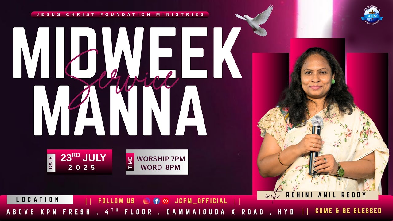 Mid Week Manna Wednesday Service Jesus Christ Foundation Ministries