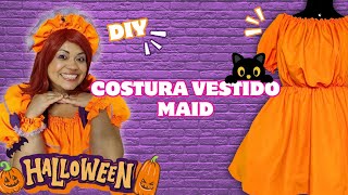 Costura Vestido Maid Halloween - Diy - Costura Cosplay