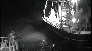 Weymouth Lifeboat launches to a mayday from a sinking fishing vessel 12'NW Portland Bill